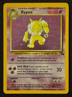 Unlimited Hypno - Fossil - Holo - #8/62 - Vintage Pokemon Card 1999 WOTC - Image 1