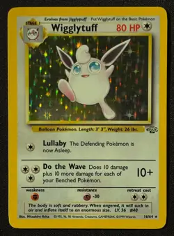 Unlimited Wigglytuff - Jungle - Holo - #16/64 - Vintage Pokemon Card 1999 WOTC - Image 2