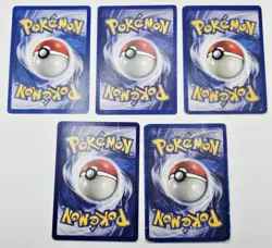 VTG Rare Pokemon 5 Card Lot Base Fossil Jungle Kabutops Pinsir Lass DMG - Image 2