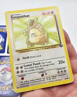VTG Rare Pokemon 5 Card Lot Base Fossil Jungle Kabutops Pinsir Lass DMG - Image 5