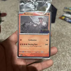 Reshiram 017/094 Promo Stamped Pokemon Card TCG - Image 1