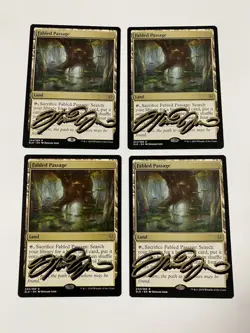 4x Fabled Passage Throne of Eldraine Regular Shadow Signed By The Artist - Image 1