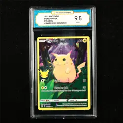 TQG 9.5 MINT+ 2021 Pokemon ENG Pikachu 005/025 R - Image 1