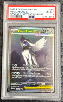 2025 POKEMON MEG EN MEGA ABSOL ex SPECIAL ILLUSTRATION RARE #180 NM-MT PSA 8 - Image 1
