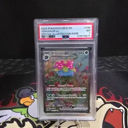 2023 Pokemon 151 Venusaur ex Special Illustration Rare 198/165 PSA 7 NM SIR MEW - Image 2