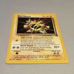 Pokemon TCG 1999 Electabuzz Stamped WB Kids First Movie Promo NM Mint - Image 1