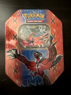 Pokemon 2014 Legends Of Kalos Yveltal Tin Box Factory Sealed MINT - Image 1