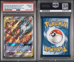 Pokemon Moltres & Zapdos & Articuno GX SM210 Promo Holo PSA 9 TAG TEAM Full Art - Image 3