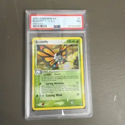 2005 POKEMON EX DEOXYS #2 BEAUTIFLY HOLO PSA 7 - Image 1
