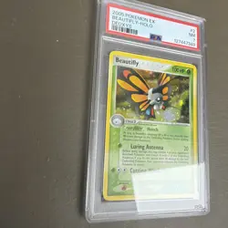 2005 POKEMON EX DEOXYS #2 BEAUTIFLY HOLO PSA 7 - Image 2