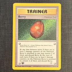 Pokemon TCG Trainer Card: Berry - First Edition Neo Genesis - Image 1
