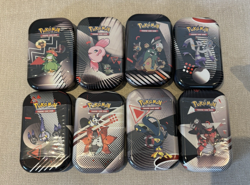 Pokemon TCG: Black Bolt White Flare Unova Mini Tin Full Set New Sealed (8 Tins) - Image 1