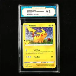 TQG 9.5 MINT+ 2020 Pokemon ENG Pikachu SWSH039 PROMO - Image 1