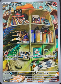 Litten - 167/162 - Temporal Forces Near Mint Pokemon TCG - Image 1