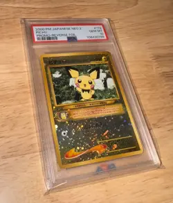 Pichu Reverse Holo Foil Pokemon PSA 10 Gem Mint | Neo Premium File 2 #172 2000 - Image 1
