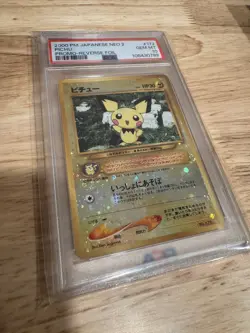 Pichu Reverse Holo Foil Pokemon PSA 10 Gem Mint | Neo Premium File 2 #172 2000 - Image 4