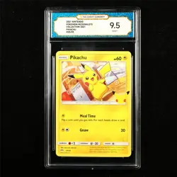 TQG 9.5 MINT+ 2021 Pokemon x McDonald's ENG Pikachu 25/25 - Image 1