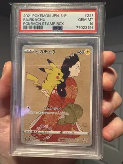 Pokemon Pikachu 227/S-P S-P Sword & Shield Promo Holo Japanese 2021 PSA 10 - Image 1