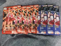 One Piece EB03 Sleeved Pack X6 & OP14 Sleeved Pack X4. New - Image 1