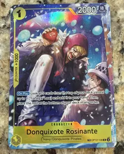 One Piece CCG Donquixote Rosinante TR Legacy of The Master OP12-108 Alt Art - Image 1