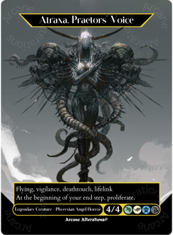 Atraxa, Praetors' Voice - Full Art Altered Art Custom Cards - Image 1
