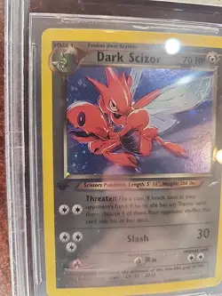Scizor Neo Destiny 1st Edition Holo Pokemon Card WOTC PSA BGS 7.5 - Image 3