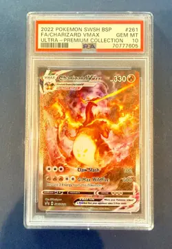 PSA 10 Gem Mint SWSH261 Charizard VMAX | 2022 Pokemon Card | Ultra Premium UPC - Image 1