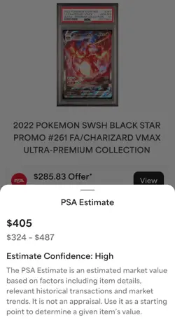 PSA 10 Gem Mint SWSH261 Charizard VMAX | 2022 Pokemon Card | Ultra Premium UPC - Image 2