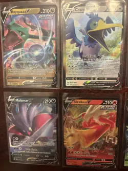 10 Cards Pokemon Ultra Rare V Card Lot Mixed With 10 total Cards NM-MT - Image 2