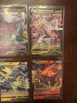 10 Cards Pokemon Ultra Rare V Card Lot Mixed With 10 total Cards NM-MT - Image 4