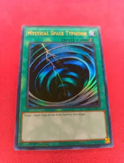 Yu-Gi-Oh Card - HAC1-EN023 - MYSTICAL SPACE TYPHOON (parallel holo) - NM/Mint - Image 1