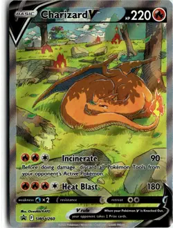 Charizard v SWSH260 Sword & Shield Pokemon TCG Promo Card NM - Image 1