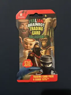 ITALIAN BRAINROT TRADING CARD GAME KHADOU BOOSTER Pack SEALED 1 Pack - Image 1