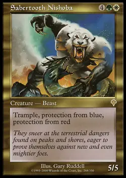 MTG SABERTOOTH NISHOBA EXC - NISHOBA DAI DENTI A SCIABOLA - INV - MAGIC - Image 1