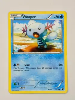 🇨🇦 Wooper 21/116 Plasma Freeze Pokemon TCG NM - Image 1