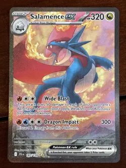 Pokemon Journey Together Salamence Ex 187/159 Special Illustration Rare - Image 1