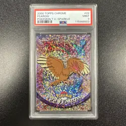 2000 Topps Chrome Pokemon T.V. #22 Fearow Pokemon T.V.-Sparkle PSA 9 JY - Image 1