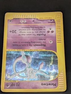 Mewtwo 020/165 Expedition Base Set Holo Rare Pokemon TCG Nintendo e-reader MP+ - Image 4