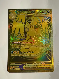Pokemon TCG: MEGA DRAGONITE EX #295/217 * Gold Hyper Rare * English - Image 1