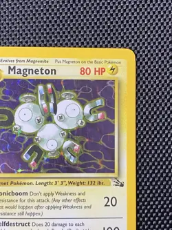 Magneton 11/62 1st Edition Fossil Holo Rare Pokemon TCG LP+ - Image 3