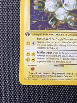 Magneton 11/62 1st Edition Fossil Holo Rare Pokemon TCG LP+ - Image 5