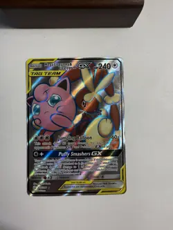 Pokemon TCG Mega Lopunny & Jigglypuff GX 165/236 Cosmic Eclipse 2019 Tag Team - Image 3