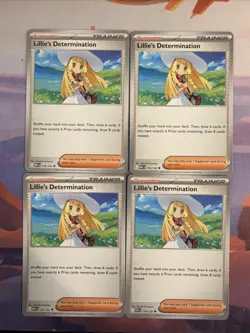 4x Lillie's Determination 119/132 Pokemon TCG: Mega Evolutions Non Holo NM ✨ - Image 1