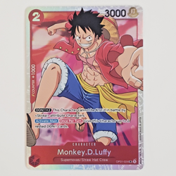 Monkey.D.Luffy (024) OP01-024 SR Foil One Piece Romance Dawn English - Image 1