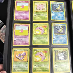 Pokemon Vintage 280 Card Binder Lot Base Jungle Fossil 1999 WOTC English - Image 2