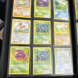 Pokemon Vintage 280 Card Binder Lot Base Jungle Fossil 1999 WOTC English - Image 4