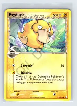 Psyduck Delta Species 81/110 2006 EX Holon Phantoms Pokemon Card TCG - Image 1