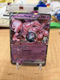 Team Rocket's Mewtwo ex 205 Sv: Scarlet & Violet Promo Cards Holo - Image 1