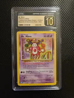 Mr. Mime Pokemon TCG Classic Collection Holofoil Trading Card 013/034 - Image 1