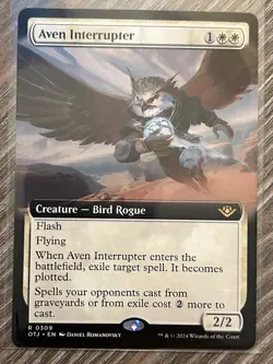 Aven Interrupter (Extended Art) #309 Magic the Gathering Card - Image 1
